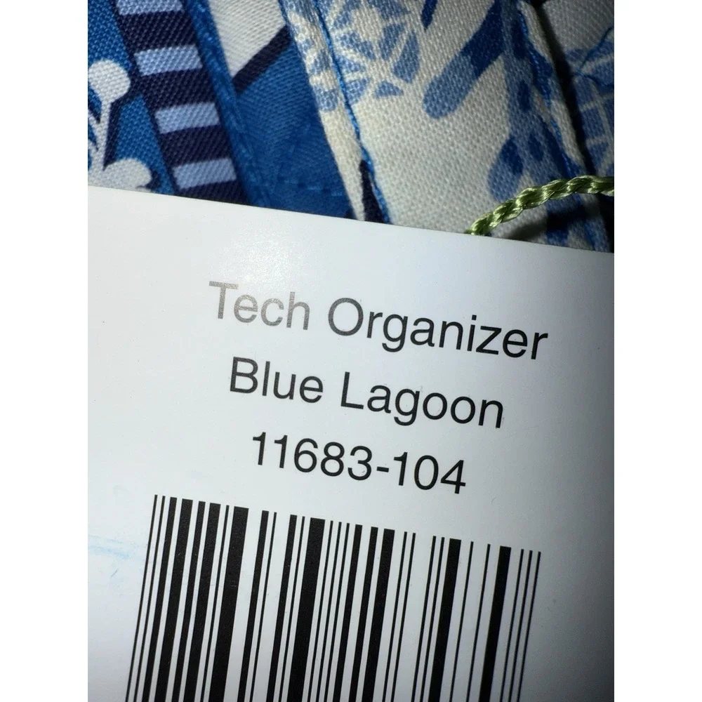 Vera Bradley Tech Organizer Case Blue Lagoon Make Up ? Travel Floral Paisley‎
